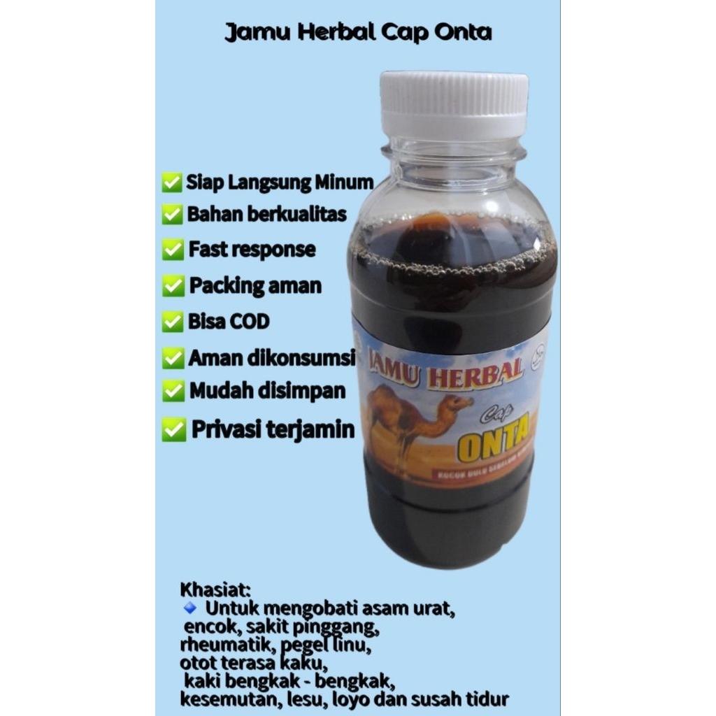 

Jamu Asam Urat Pegal Linu Cap UNTA