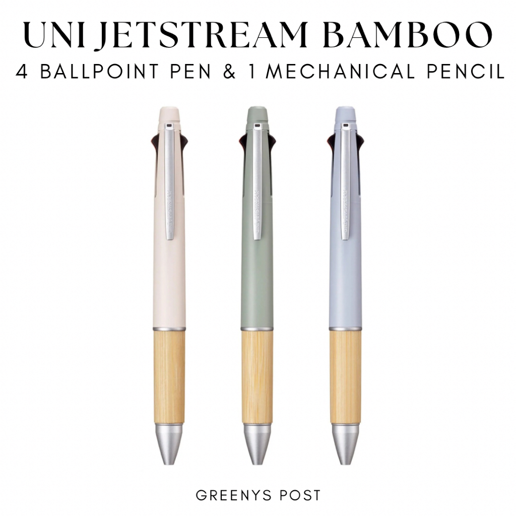 

Uni Mitsubishi Jetstream Bamboo Room Fragrance Color 4&1 Ballpoint Pen Mechanical Pencil