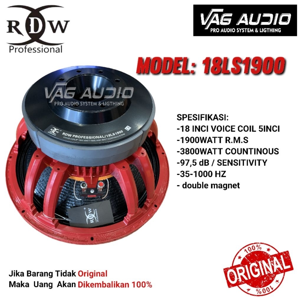 SPEAKER COMPONENT RDW 18LS1900