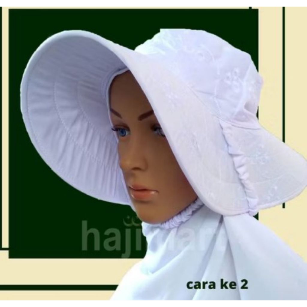 Topi Haji Dan Umroh Wanita Bordir/Perlengkapan Haji dan Umroh