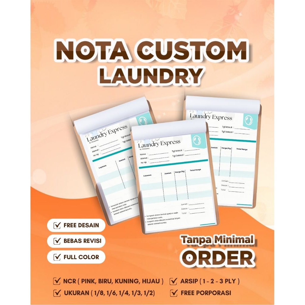 

NOTA LAUNDRY | NOTA CUSTOM JOGJA | CUSTOM NOTA SLEMAN | NOTA SATUAN | NOTA ECERAN