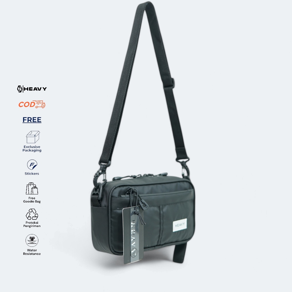 KODE J38Y Heavy Tas Pria Handbag Clutch Hitam Premium Selempang Clutchbag Tas Tangan Pouch