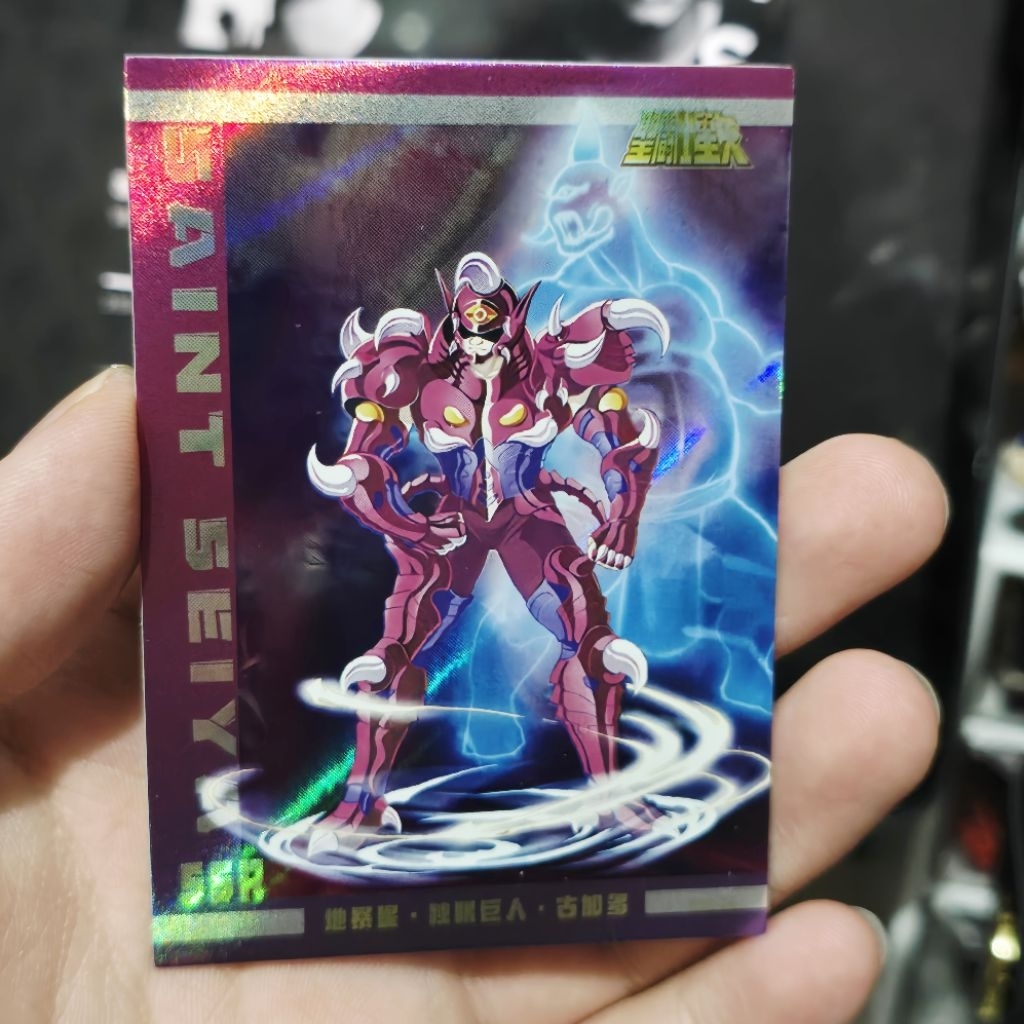 Cyclops Gigant Kartu TCG CCG Saint Seiya Collectible SSR Tebal Card Hologram