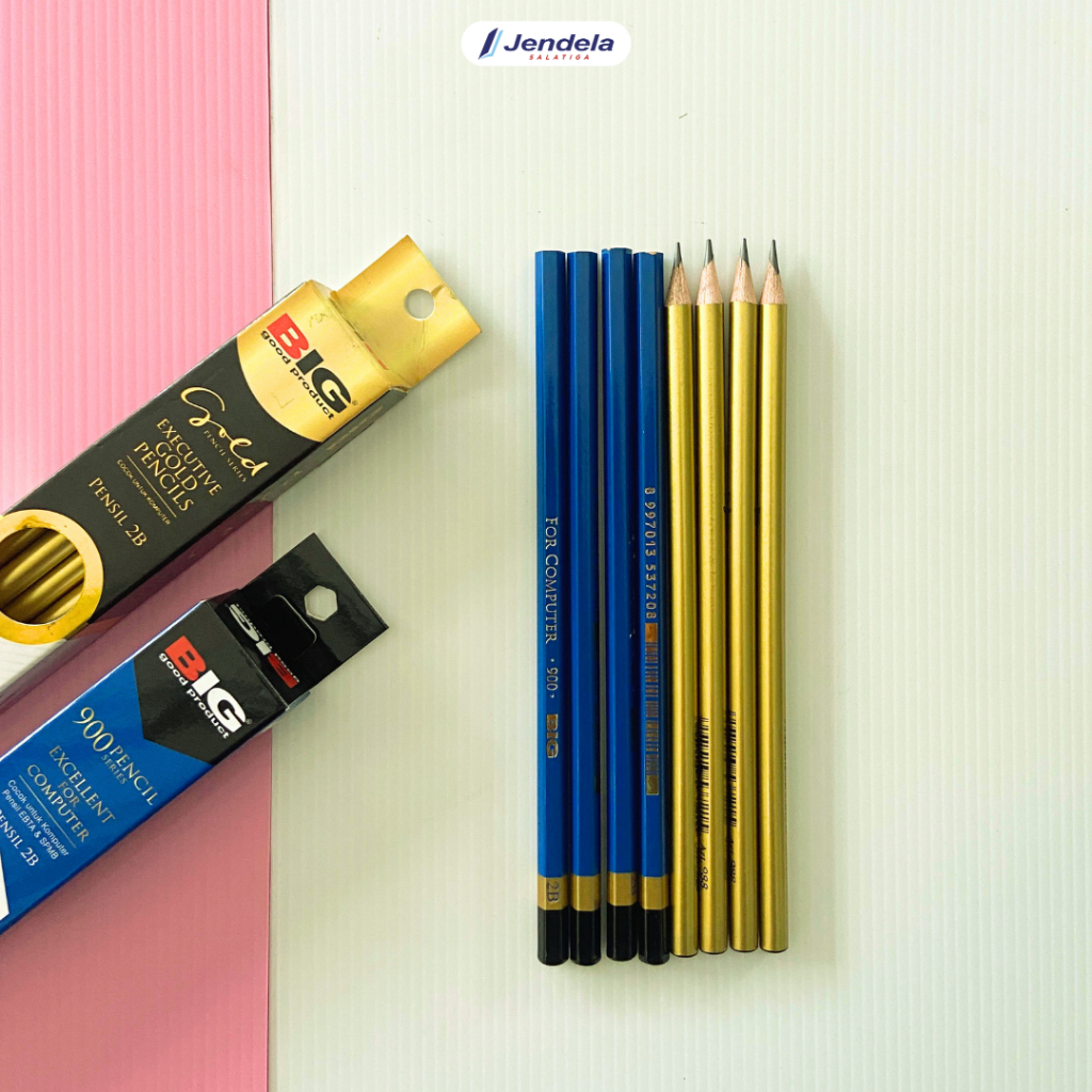 

(1 PAK ISI 12) Pensil 2B Big Gold Series & 900 Series - ATK
