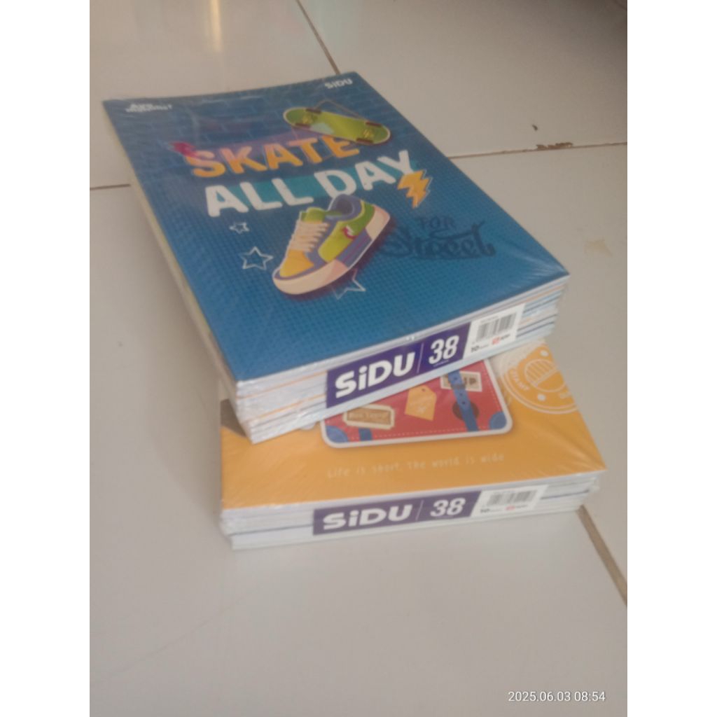 

Buku tulis sidu 38/pak isi 10 pas, buku tulis murah