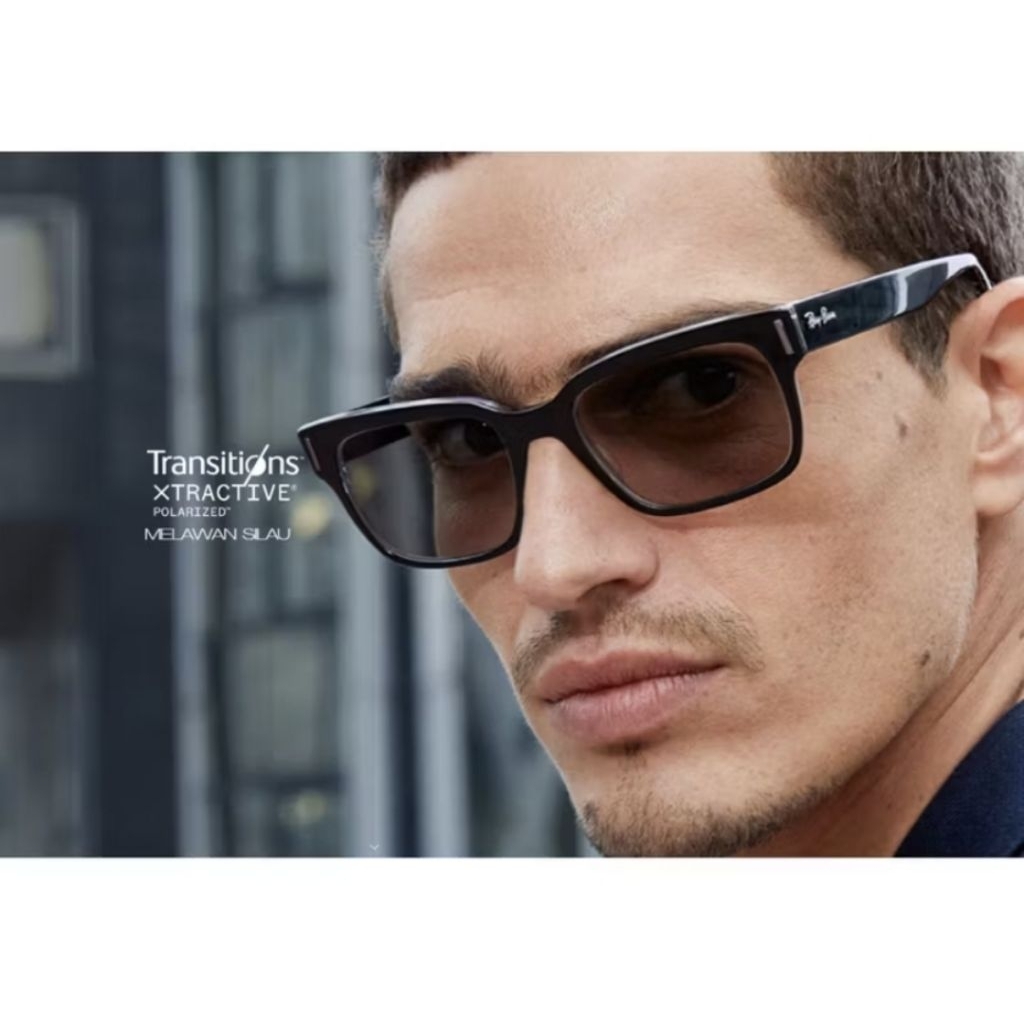 Lensa Essilor Transitions Xtractive Polarized Crizal Drive