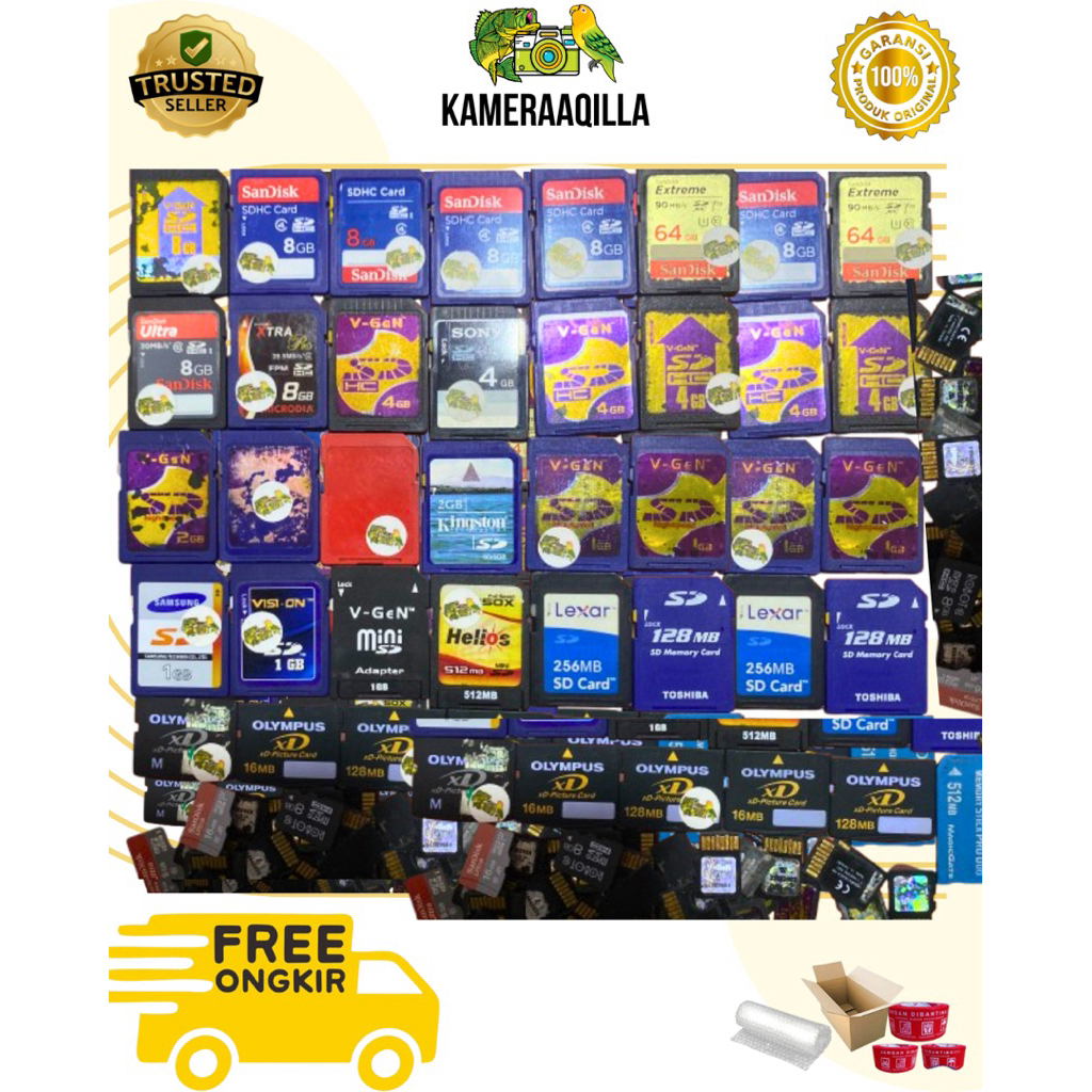 Memori Kamera Garansi SDHC XD MICRO STICK PRO DUO Second Normal