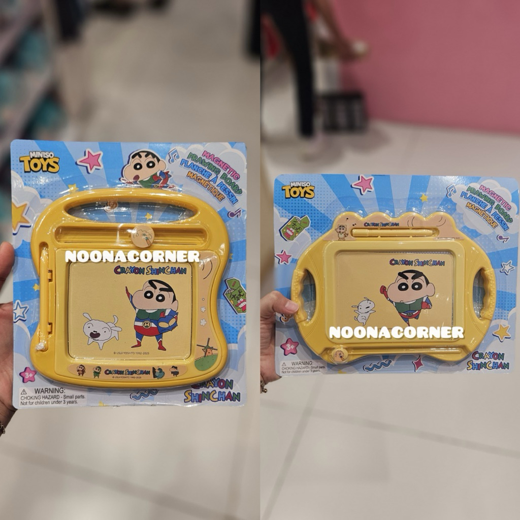 

Miniso x Shinchan ‼️ Magnetic Drawing Board Crayon Shinchan Action Kamen Collections