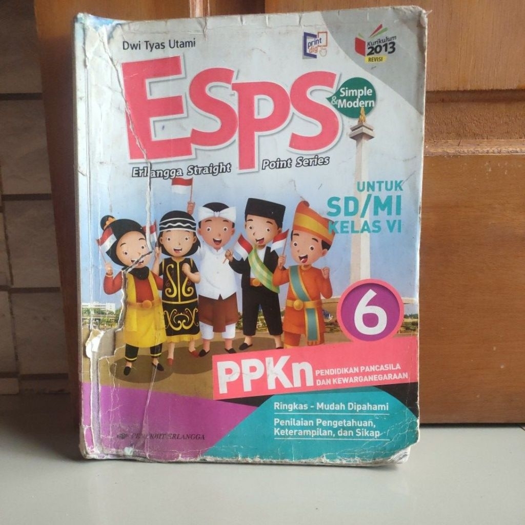 Buku bekas ESPS PPKN kelas 6 SD