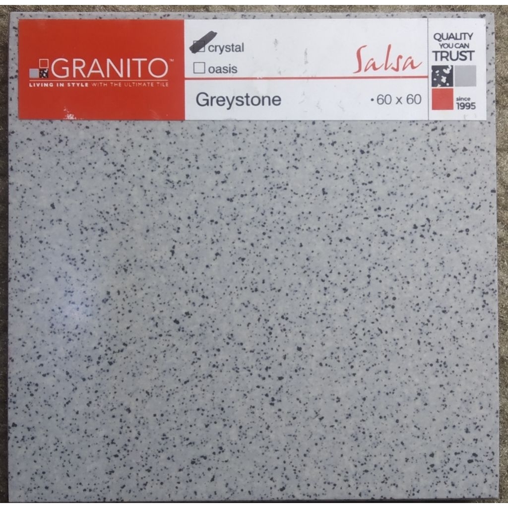 Granit tile Granito Salsa Crystal Greystone 60x60 polished