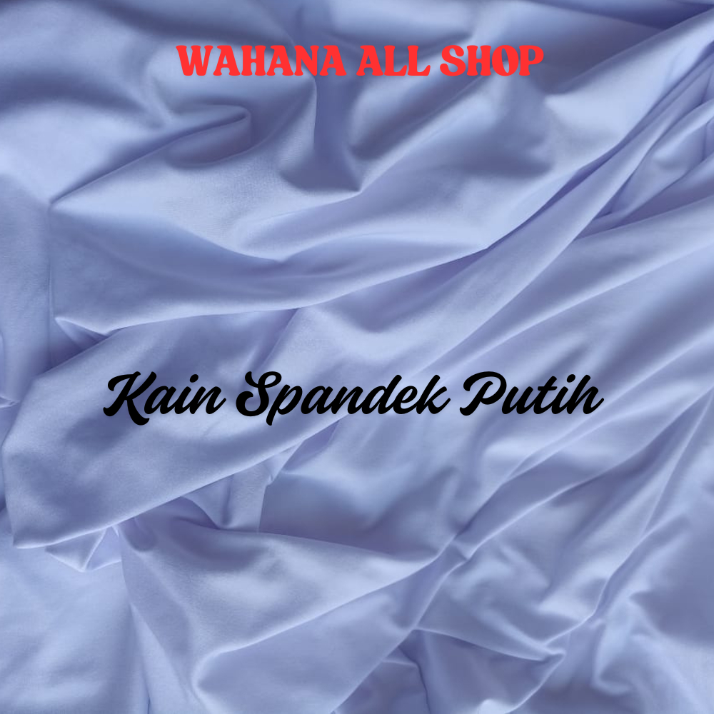 Kain Spandek Jersey Balon premium Warna Putih Bersih
