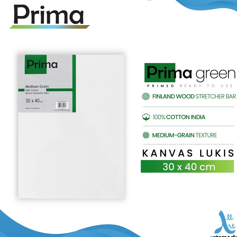 

KODE S9K Kanvas Lukis Prima Green 3x4cm Cotton Canvas