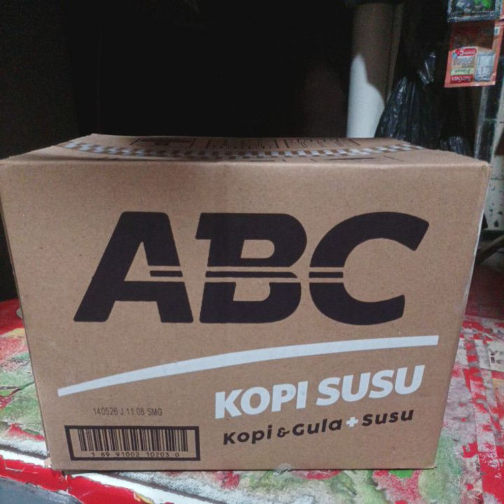 

Abc Kopi Susu Kopi + Gula + Susu 1 Karton