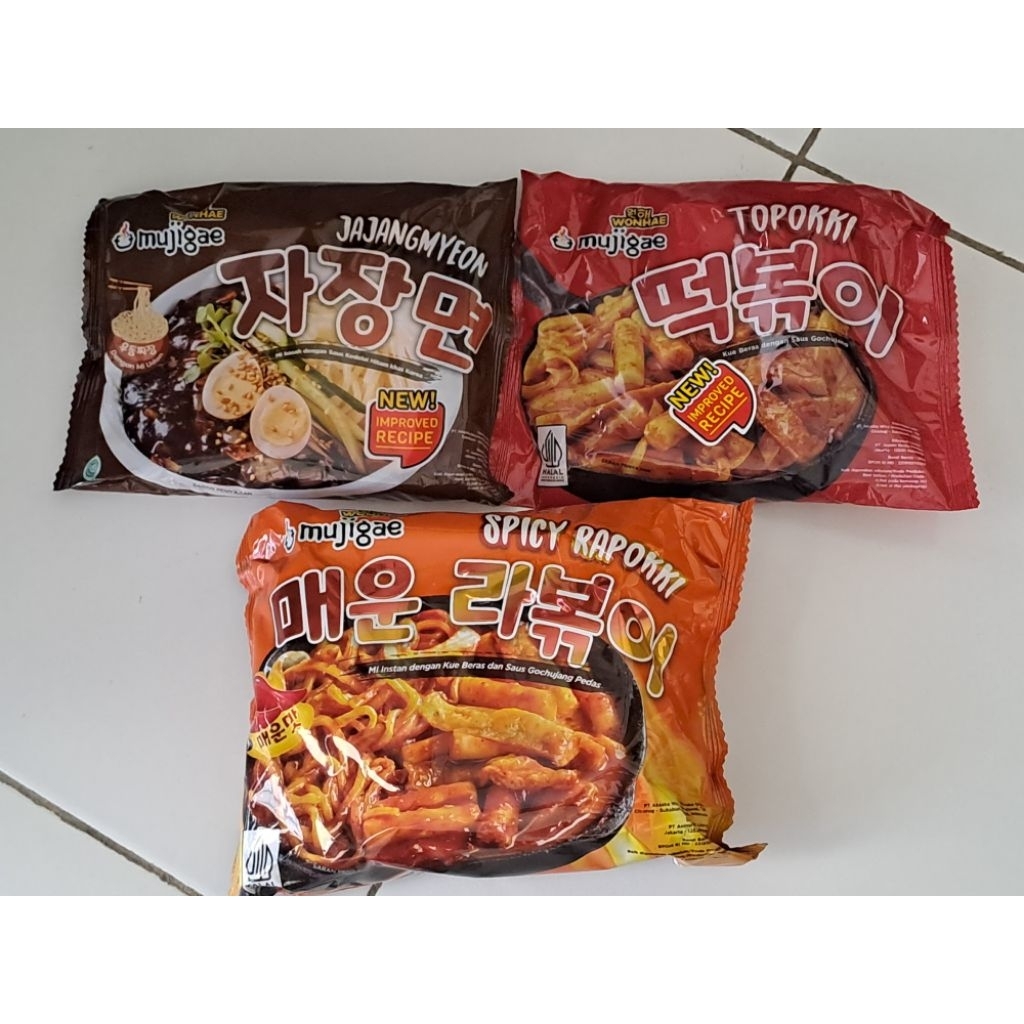 

MUJIGAE JAJANGMYEON, TOPOKKI, RAPOKKI