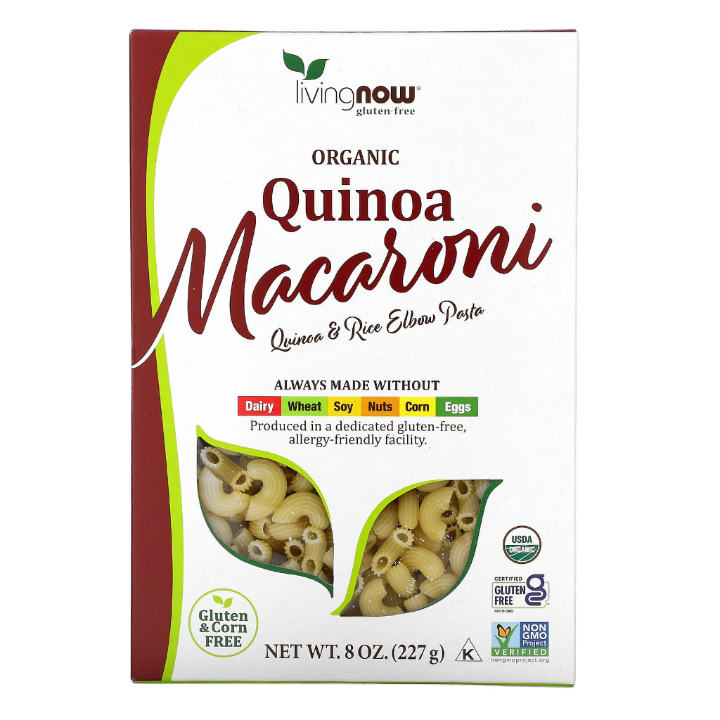 

NOW Foods Organic Quinoa Macaroni Gluten Free 227 g