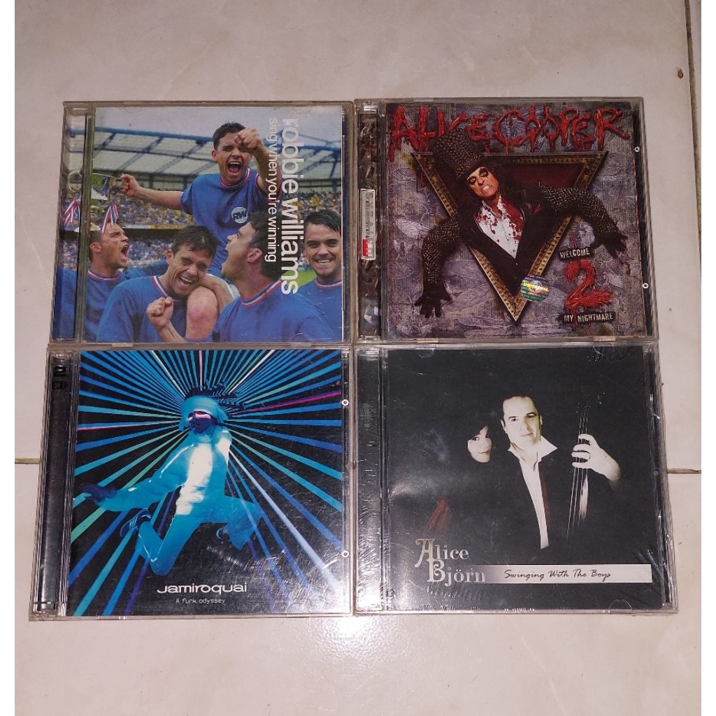 cd ROBBIE WILLIAMS-SING When You're Winning  / ALICE COOPER-Welcome 2 My Nightmare / JAMIROQUAI-A FU