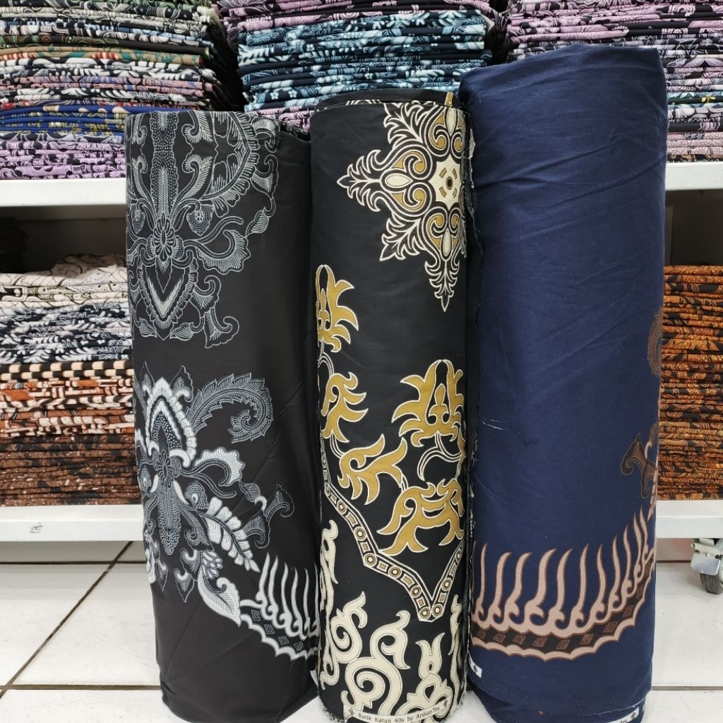 KAIN BATIK BAHAN KATUN HALUS PREMIUM 100%ORI(LEBAR 115 cm) KAIN BAHAN KEMEJA/BAHAN HEM/BAHAN BAJU SE