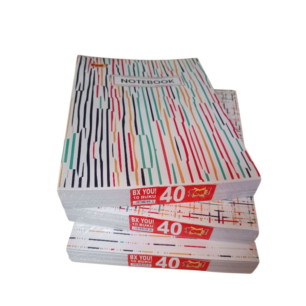 

[Whispers] BUKU TULIS YOU 40 UKURAN PANJANG/ BOXY I PAK ISI 10 BUKU