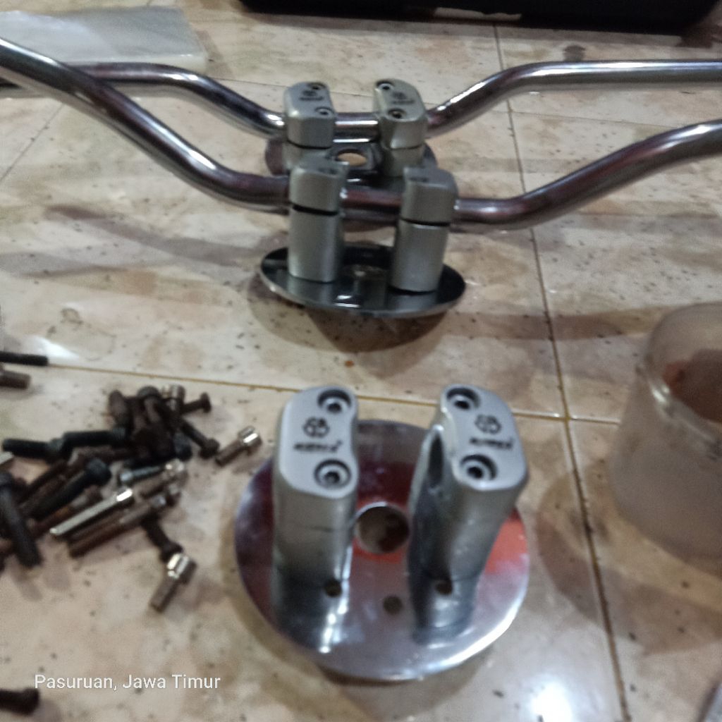 PAKET STANG STIR LOW PLUS DUDUKAN STANG TRONDOL STIR STANG STIR STREET CUB RRACING UNIVERSAL MOTOR H