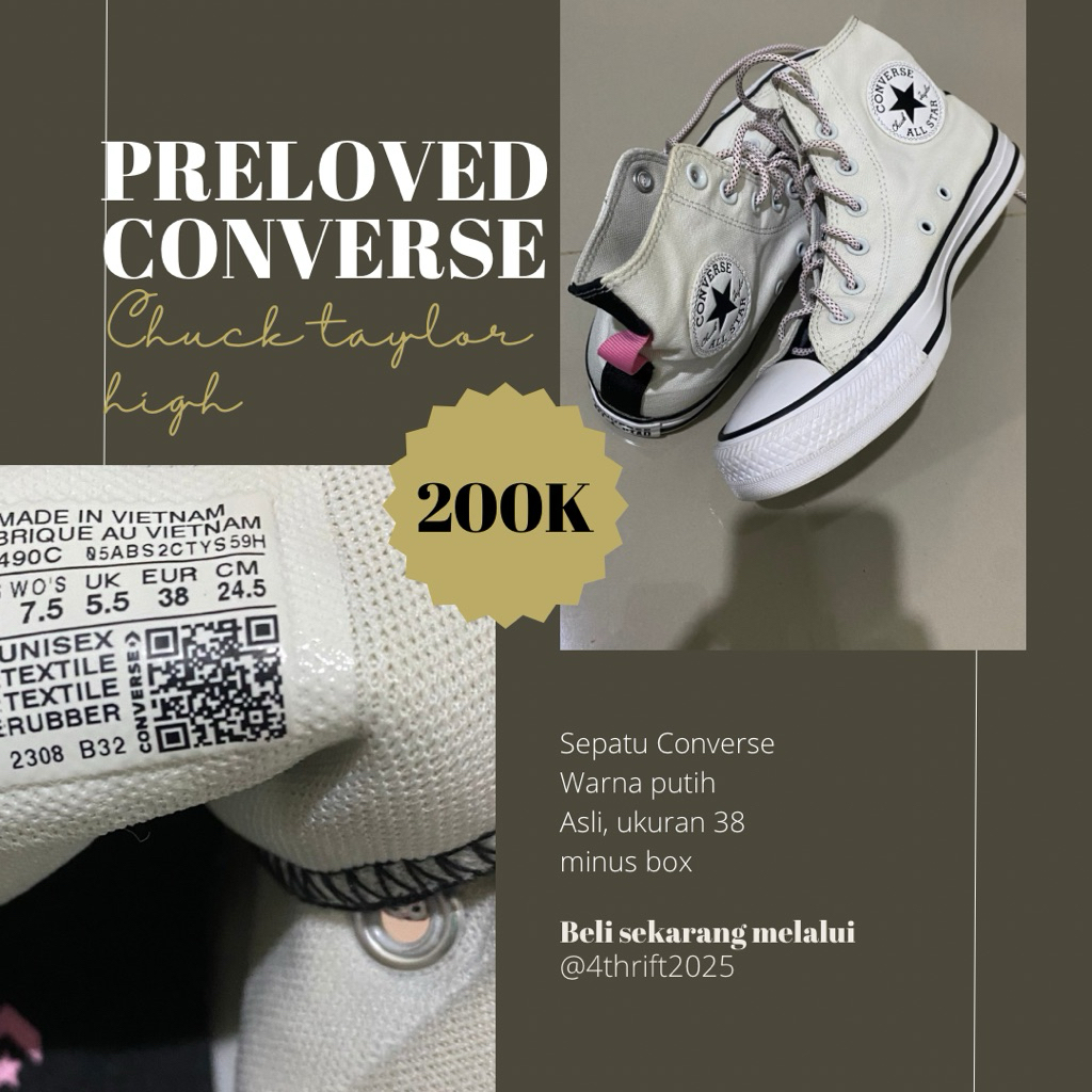 (preloved) sepatu converse
