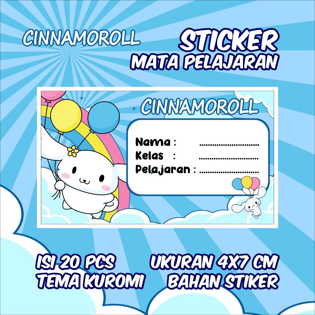 

Stiker Label Pelajaran Nama Kelas Karakter