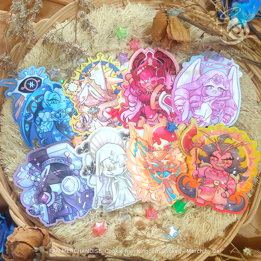 Stiker COOKIE RUN KINGDOM BEAST & ANCIENT COOKIES Vinyl Sticker Fanart Merchandise - MERCH BY QEI: D