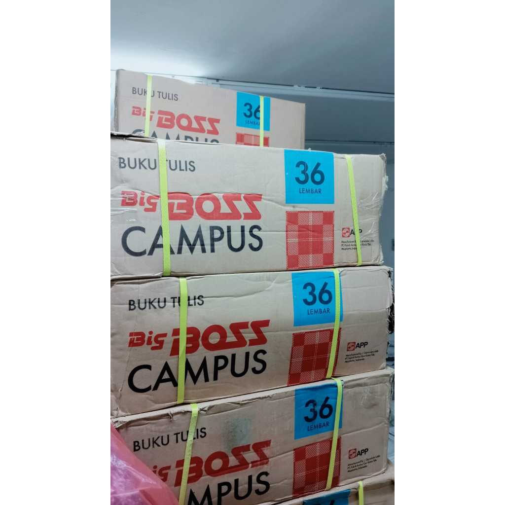 

Buku Tulis Campus Big Boss 36 Lembar ( Dus 20 Pak ) [ Original ]