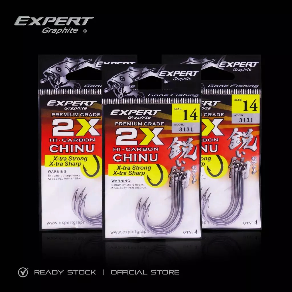 EXPERT GRAPHITE CHINU 2X Fishing Hook 3131