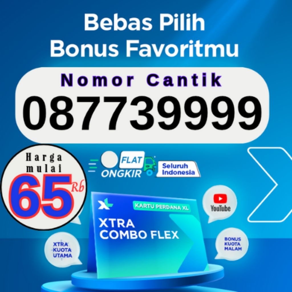 Nomor Cantik XL 9999 termurah nomor hoki nomor terlaris