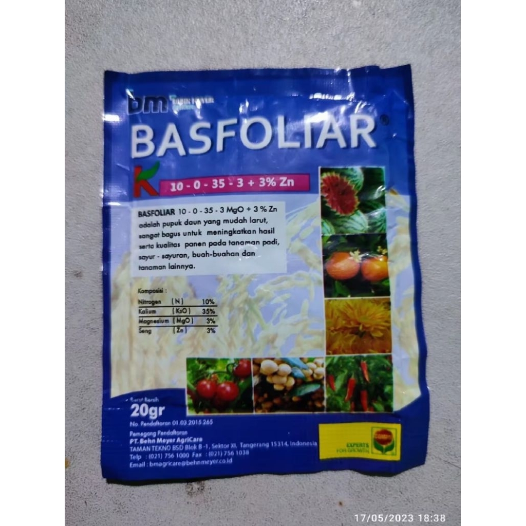 pupuk daun BASFOLIAR 20gr