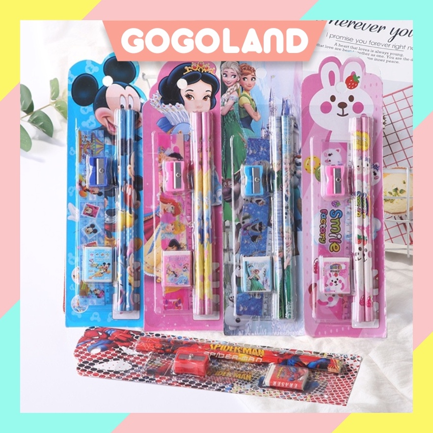 

Untuk Anda Gogoland Stationary Set 5 in 1 Karakter Alat Tulis Sekolah Paket Alat Tulis Mini Stationary Set Alat Tulis Pensil S4