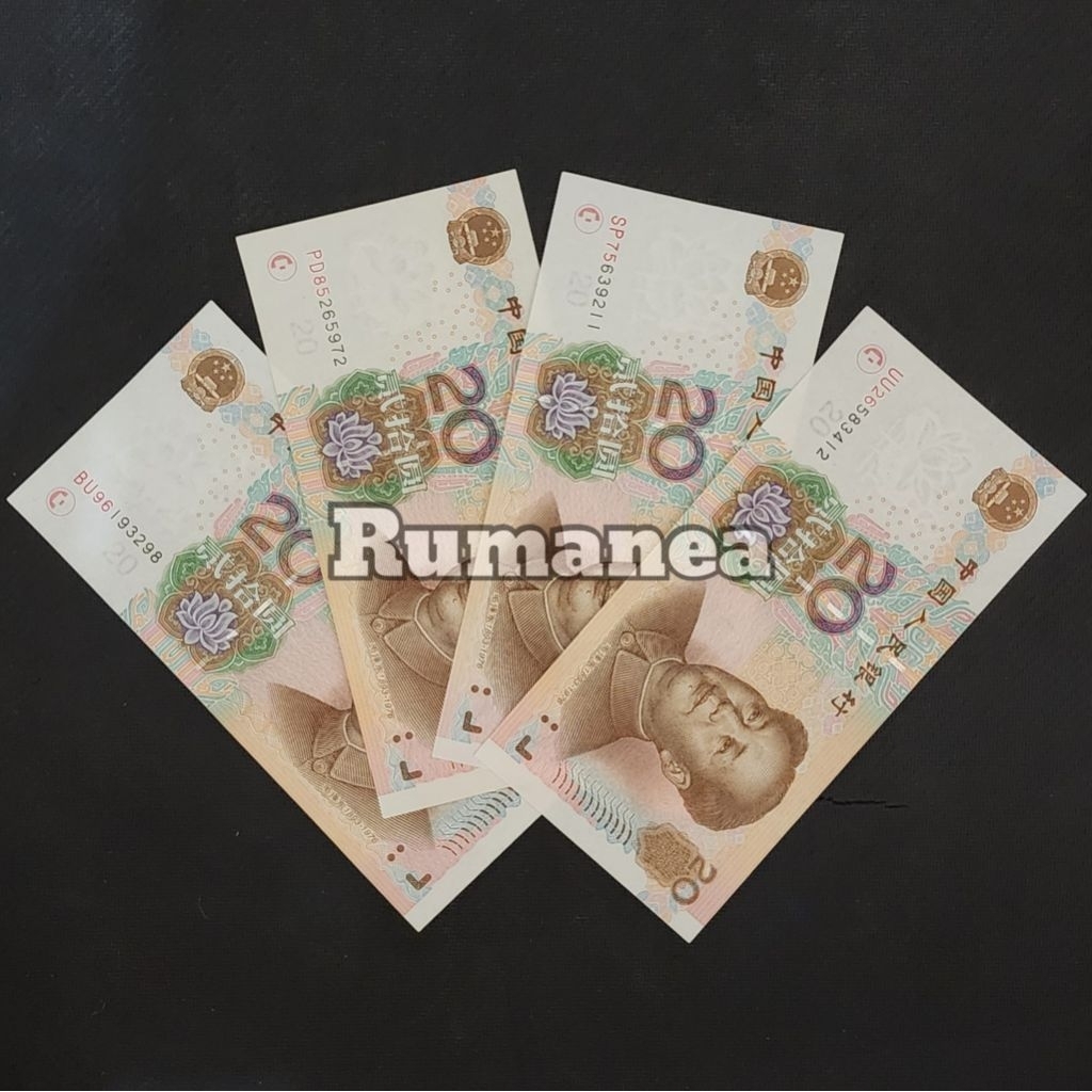 Yuan China Uang Asing Pecahan 20 Yuan