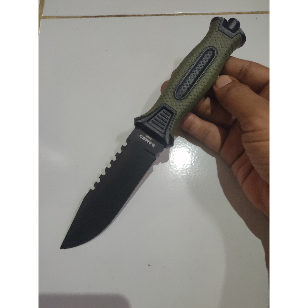 Pisau Survival Rambo 2948B Camping Outdoor Bushcraft