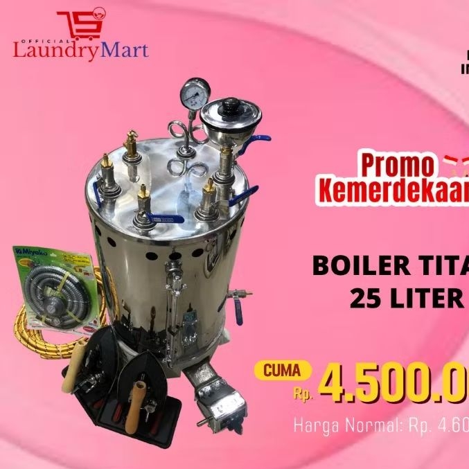 BOILER SETRIKA UAP YANGKUANG 25 LITER