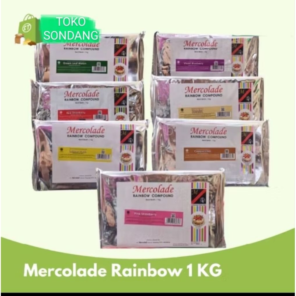 

Coklat Mercolade Warna Rasa Rainbow 1 kg