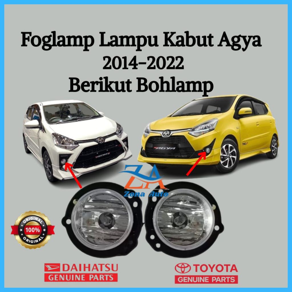 FOGLAMP LAMPU KABUT NEW AGYA 2014 2015 2017 2018 2019 2020 2021 2022