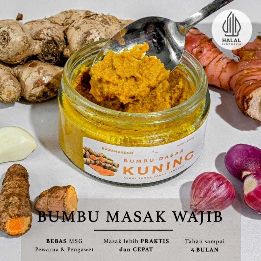 

Bumbu Dasar Kuning Serbaguna by BAWANGKEUN BUMBU Masak Instan Ayam Goreng Kari Soto Pesmol Non Msg