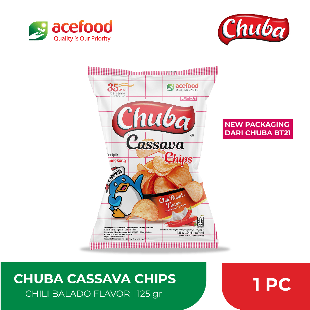 

Chuba Cassava Chips Rasa Sambal Balado 125 Gr