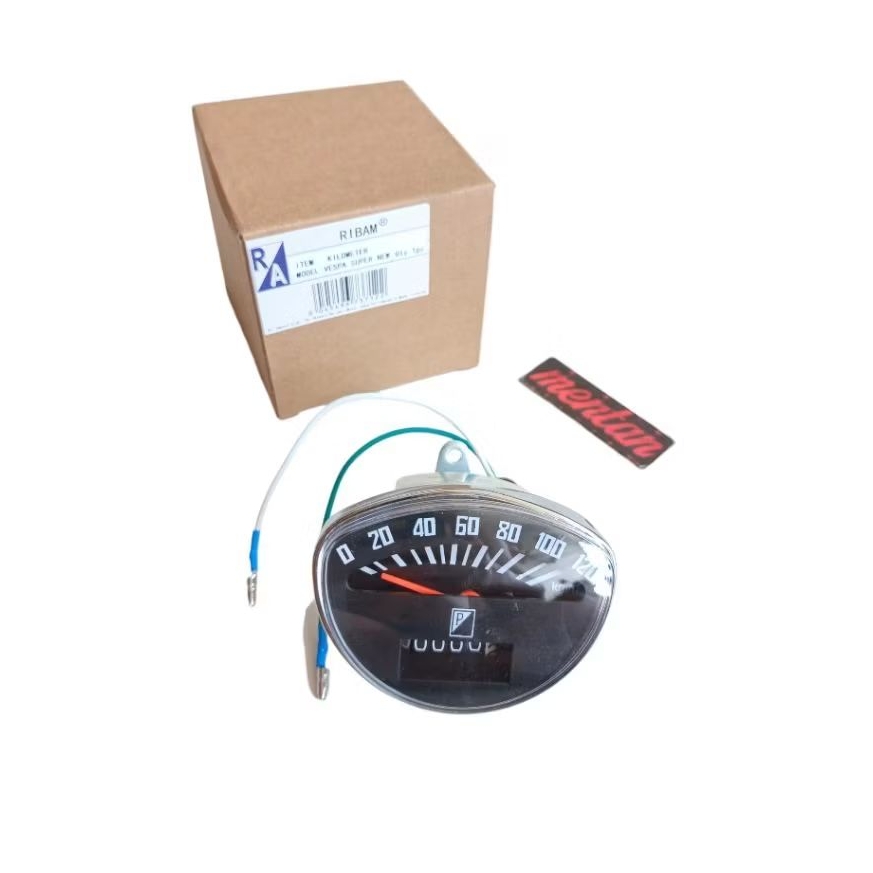 SPEEDOMETER KILOMETER ASSY VESPA NEW SUPER SPRINT 1970 - 1978 HITAM