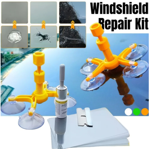 Windshield Repair Kit Lem Perbaikan Kaca Mobil Layar LCD HP Retak Pecah Gores Resin