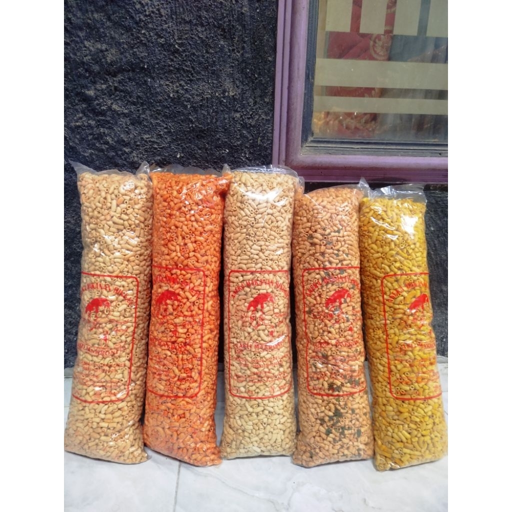 

RR SNACK • Makroni Pipa Bantat Berat 1 Kilogram Rasa Original, Jagung Manis, Jagung Bakar, Balado dan Pedas Daun Jeruk Dengan Kenikmatan Rasa Yang Tiada Tanding
