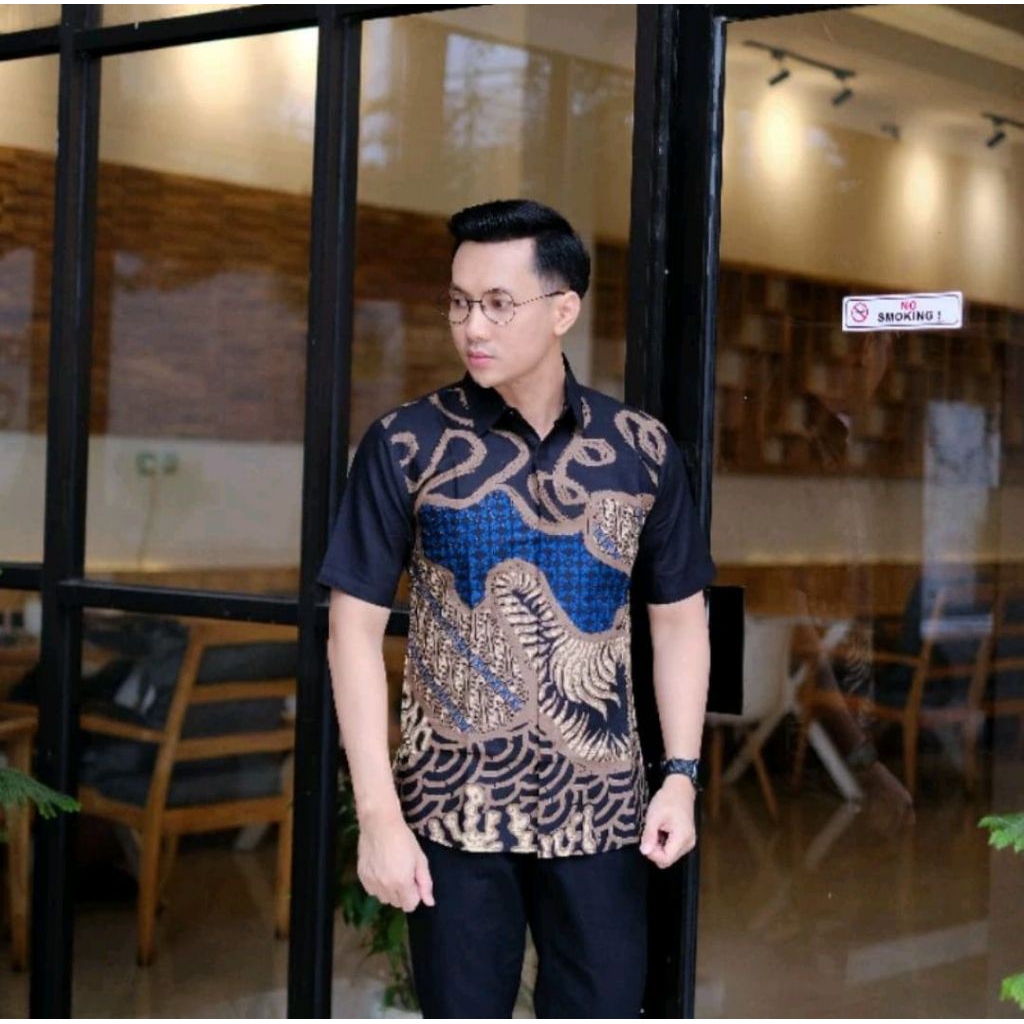 elegan dan mewah kemeja batik pria berkualitas