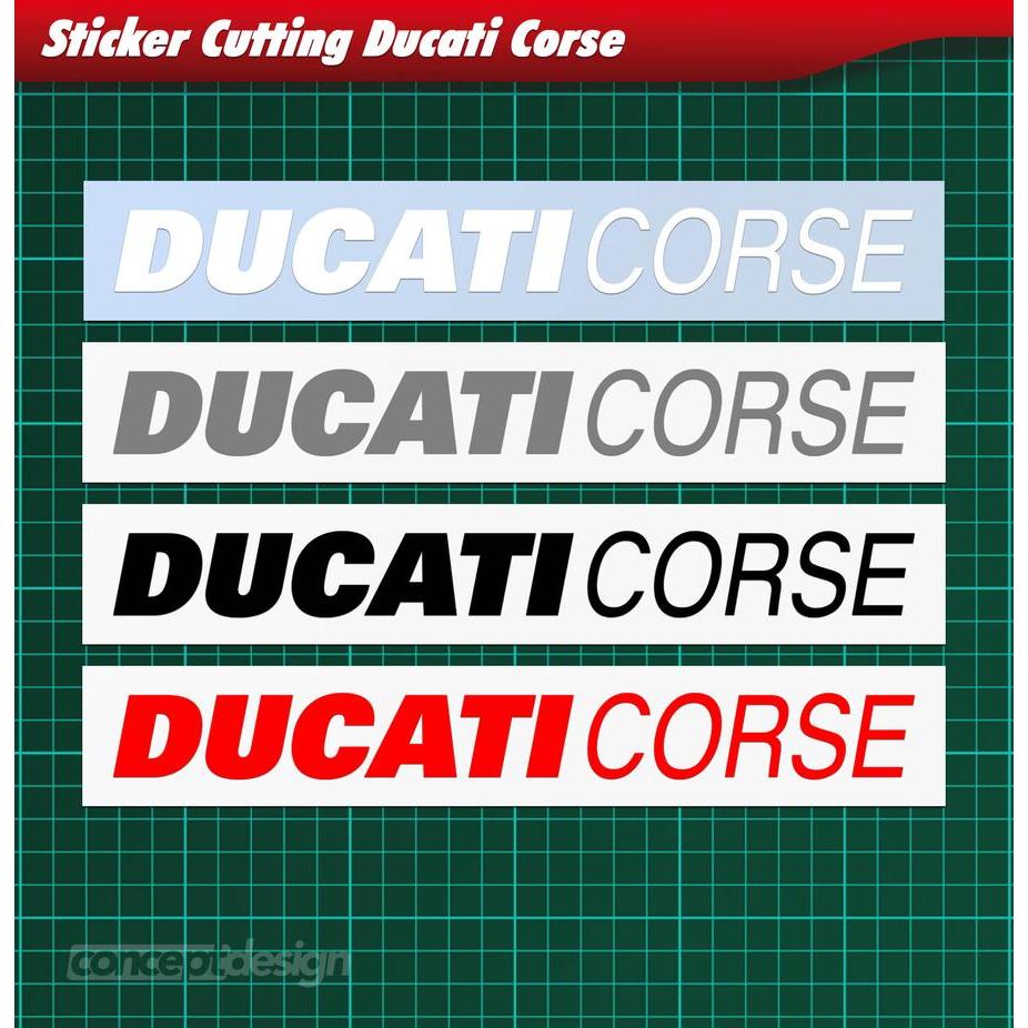 Sticker Cutting Ducati Corse