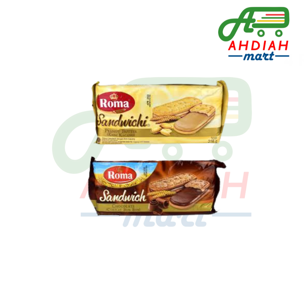 

ROMA SANDWICH, isian kacang dan coklat
