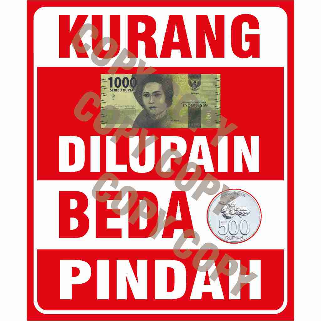 

STIKER KURANG DILUPAIN BEDA PINDAH