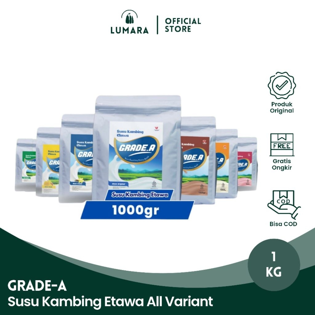 

Susu Kambing Etawa Grade A Solusi Tulang dan Pernafasan Tidak Bau Amis Bubuk 1 kg