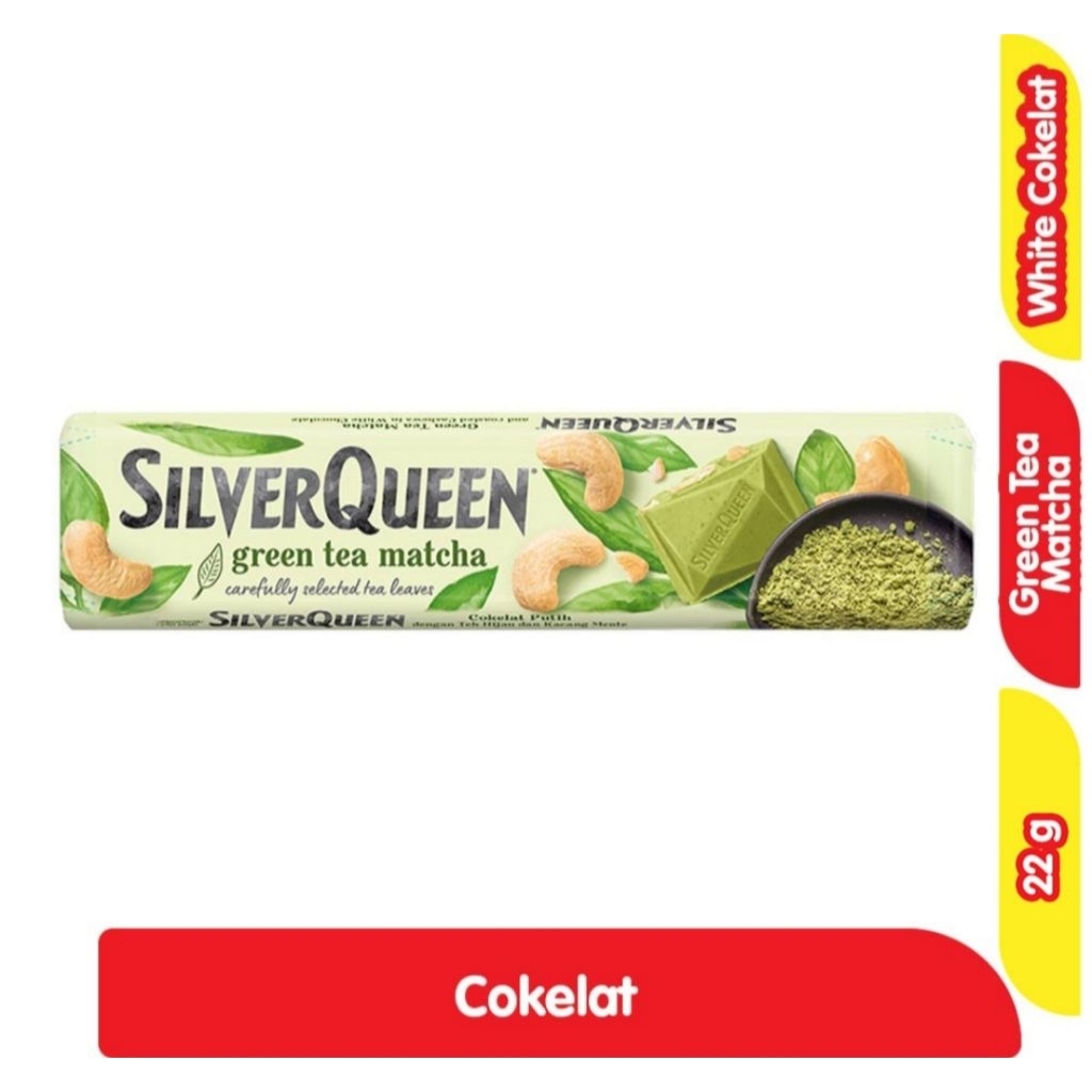 

SILVERQUEEN WHITE COKELAT GREEN TEA MATCHA 22 G