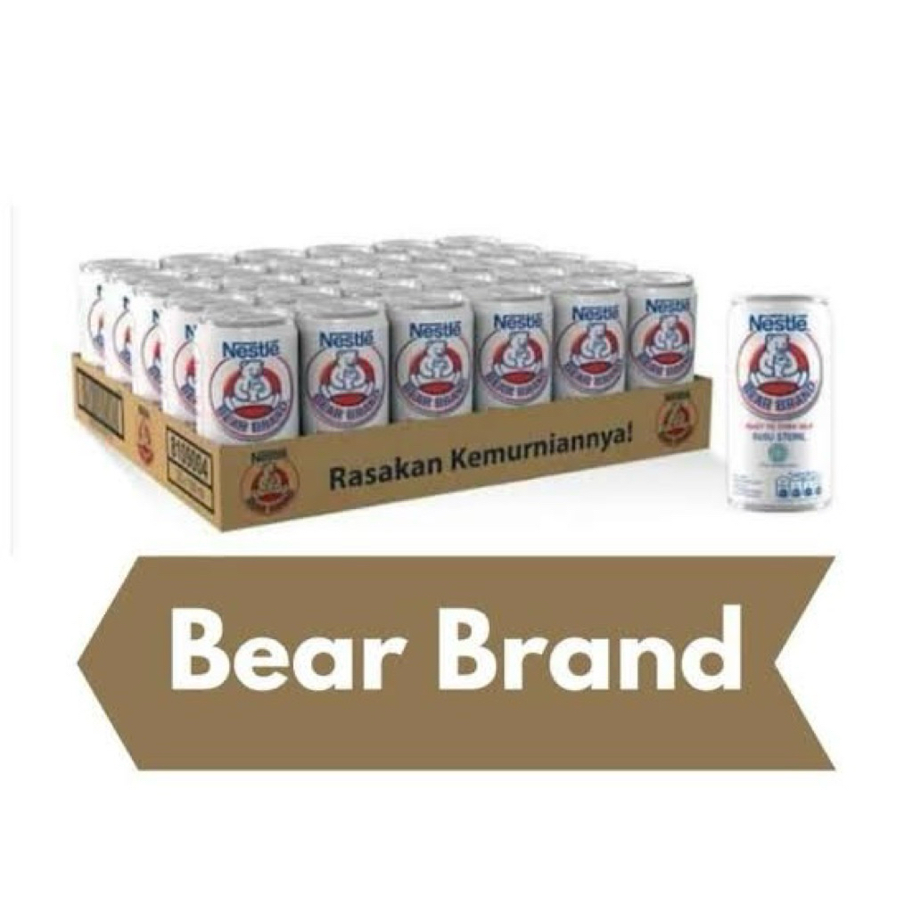

(INSTANT ONLY) Nestle Bear Brand / Susu Beruang / Susu Murni 1 Karton