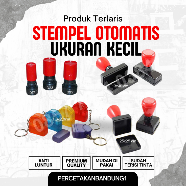 

Stempel Flash Otomatis Ukuran Kecil | Gratis Desain Nama Alamat | Tinta Awet & Banyak Pilihan Warna