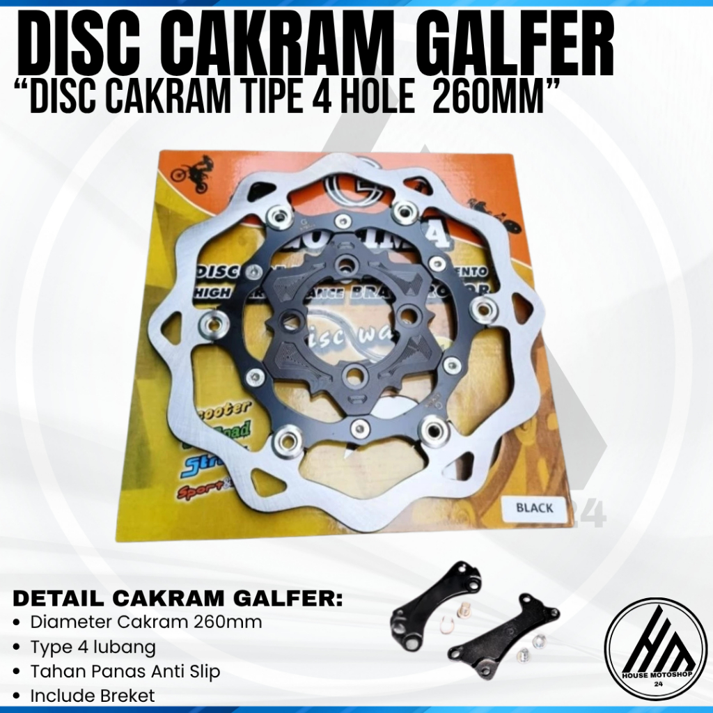 DISC GALFER 260 PIRINGAN GALFER CAKRAM GALFER DISC VARIO 260MM DISC MIO DISC BEAT 260 PIRINGAN VARIO